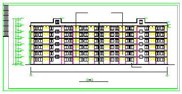 某现代学生公寓建筑cad设计方案图纸