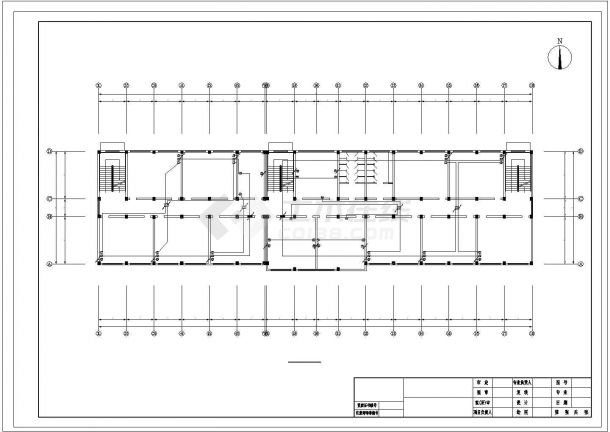 某五层学校综合楼电气设计CAD图纸-图二