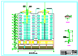某地区小高层住宅楼建筑设计cad图纸_图1