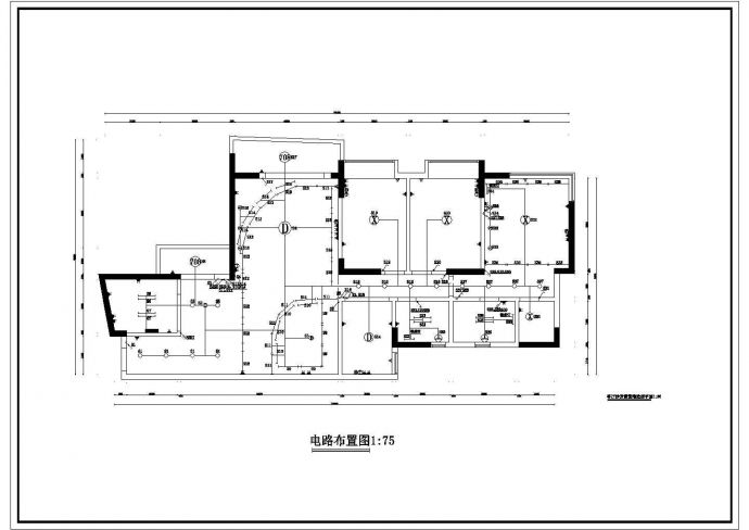 90平米家居装修设计CAD布置图_图1