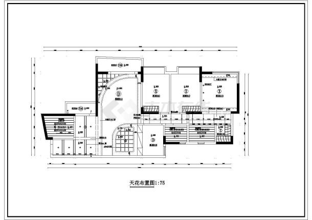 90平米家居装修设计CAD布置图-图二