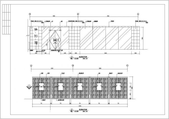 多层茶楼全套装修设计施工CAD图_图1