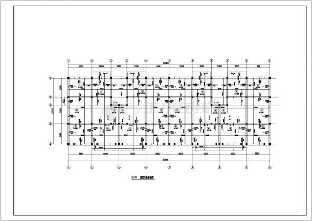泉州市某小区6层框架结构住宅楼全套结构设计CAD图纸-图二