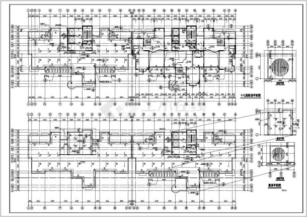 某17层11654平方米高层住宅建筑设计施工图（含建筑设计说明）-图一
