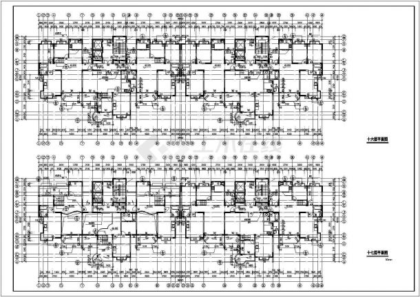 某17层11654平方米高层住宅建筑设计施工图（含建筑设计说明）-图二