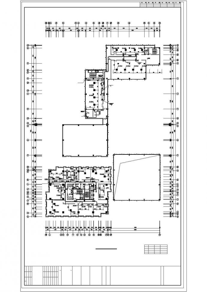高层综合楼空调剖面CAD参考图_图1