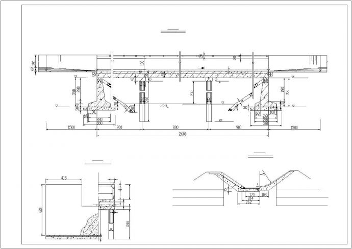 某渡槽的建筑布置方案规划详图_图1