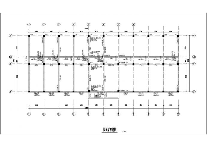 北京某建筑公司五层框架结构办公楼全套结构设计CAD图纸_图1