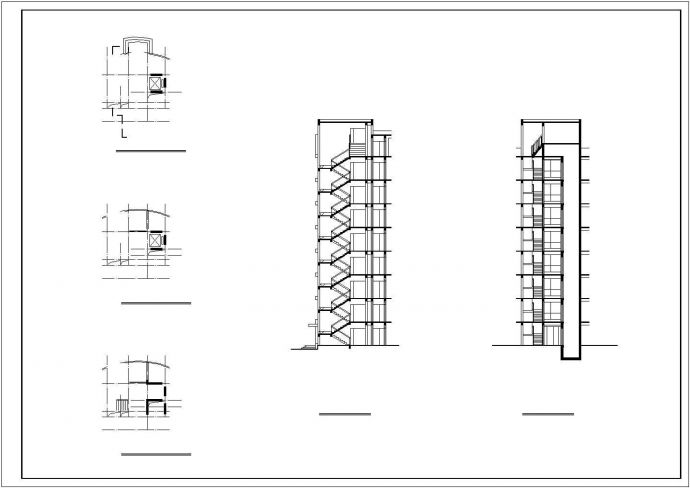 某小区小高层住宅楼CAD图纸设计_图1