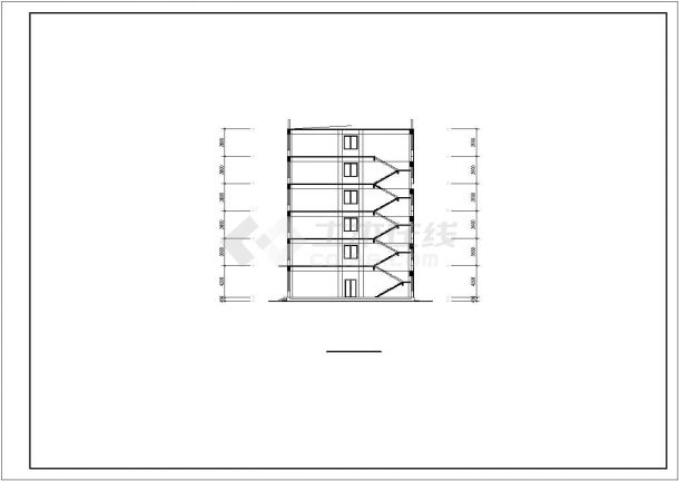 南京某公司4650平米6层框架结构办公楼全套建筑设计CAD图纸-图一