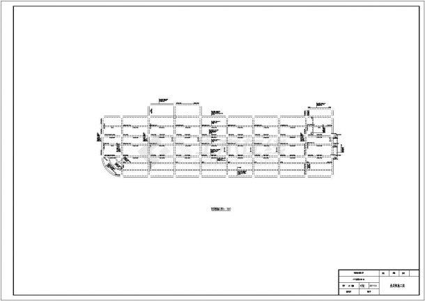 某8层一字型框架结构办公楼毕业设计cad结构施工图（含建筑设计，含设计说明，含计算书）-图一