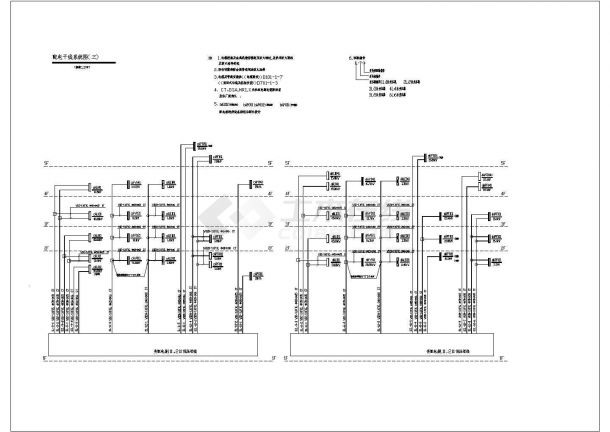 美国某高层医院建筑工程电气施工CAD图纸-图二