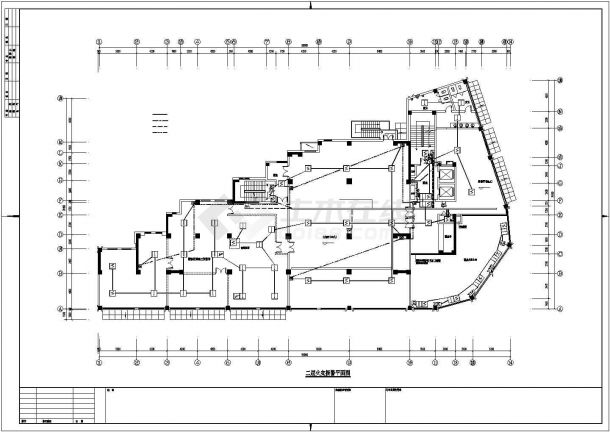 某10984.4㎡地上十三层酒店电气施工CAD图纸（一类高层）-图一