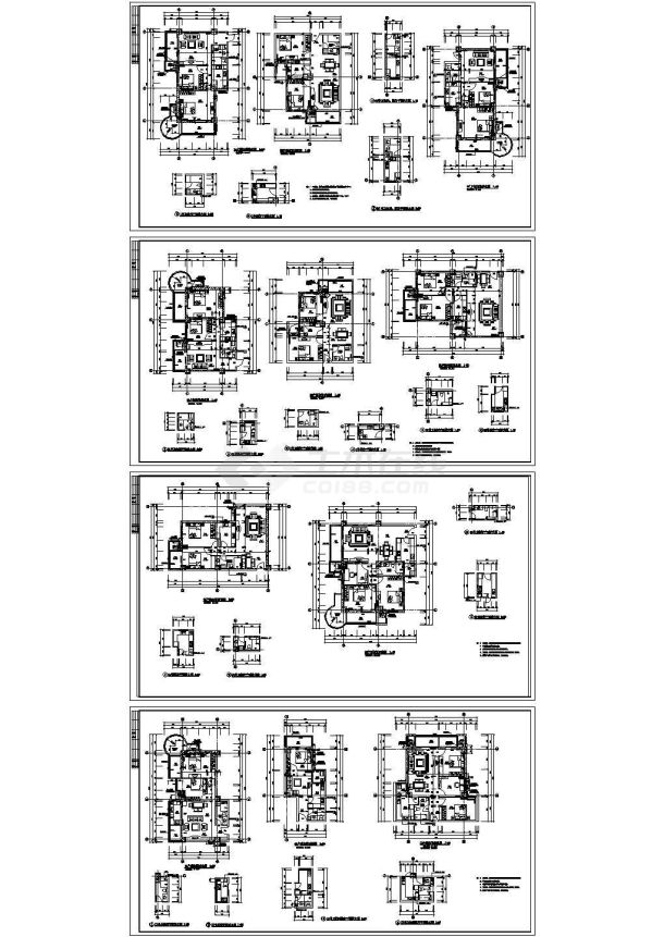 高层商住楼全套(带人防)施工图-图一