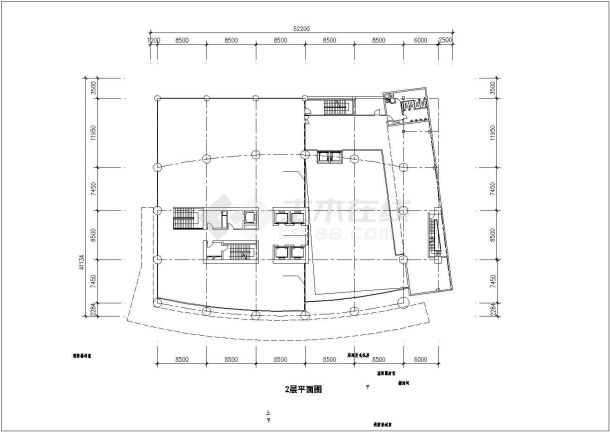 酒店办公楼建筑设计方案CAD图-图一