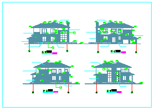 [南方]某独栋整套别墅建筑整套设计cad施工图_图1