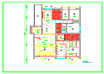 [成都]某住宅楼室内装修cad施工设计图_图1