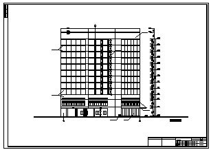 [东阳]十二层病房建筑cad设计施工图纸-图一