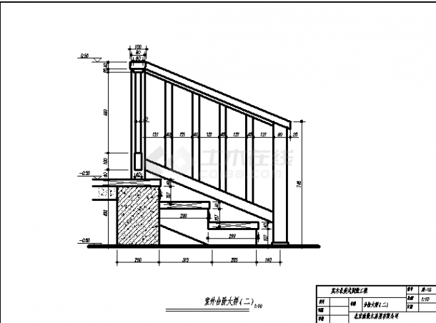 某实木结构别墅住宅楼建筑设计施工cad图纸-图二