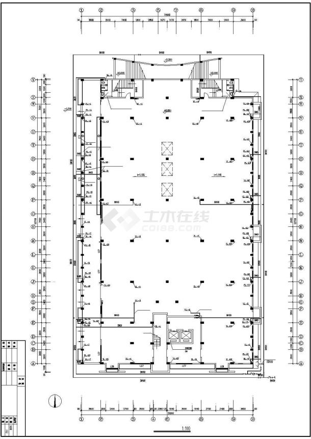 长52.7米 宽31.8米 9层工厂宿舍给排水设计图-图一