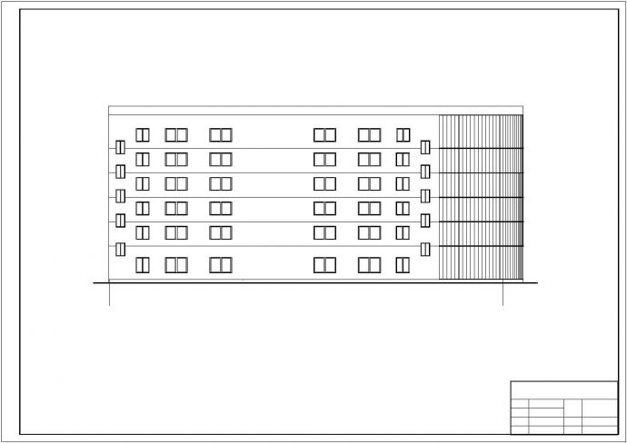 南昌某公司5900平米6层钢框架结构办公楼全套建筑设计CAD图纸_图1