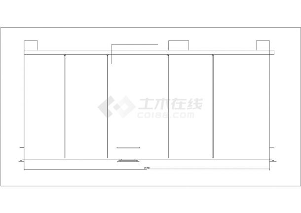 郑州某事业单位6400平米6层钢混框架结构办公楼建筑设计CAD图纸-图二