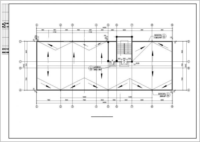 北京某公司4400平米6+1层钢混框架结构办公楼全套建筑设计CAD图纸_图1