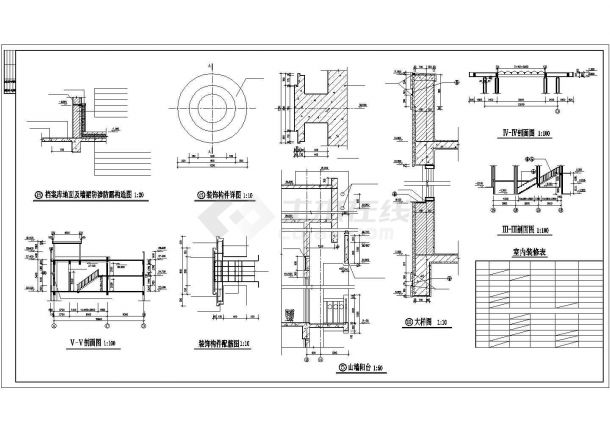 南宁市某单位9400平米7层框架结构办公楼建筑设计CAD图纸-图一