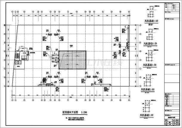 江苏省常熟建材市场暖通空调全套设计施工CAD图纸-图一