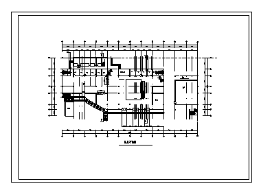 某市某地上五层框架结构展览馆建筑施工cad图_展览馆施工-图一