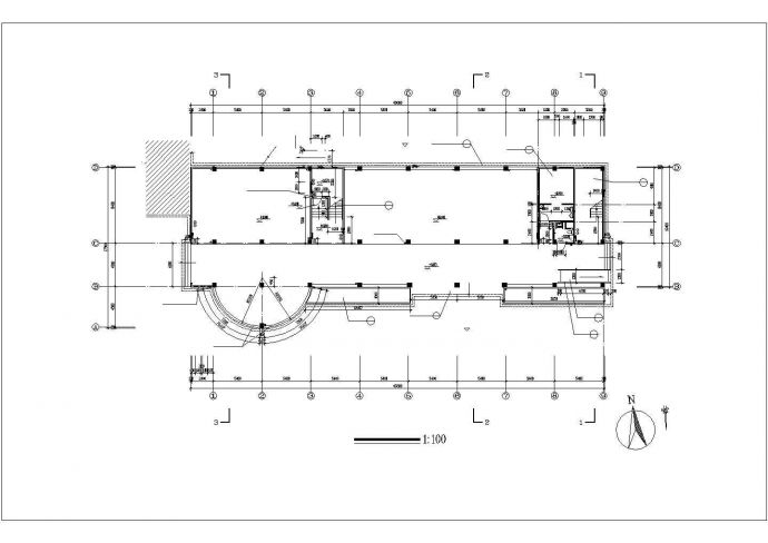 湘潭市某中学5200平米五层框架结构教学综合楼建筑设计CAD图纸_图1