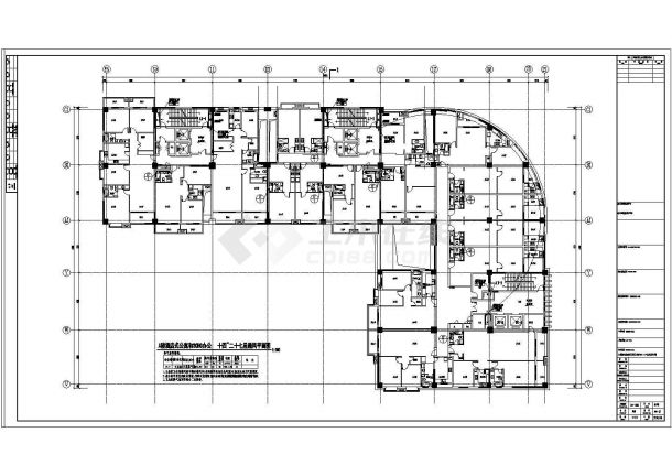 昆山市某国际商贸中心通风空调及防排烟设计施工CAD图纸-图二