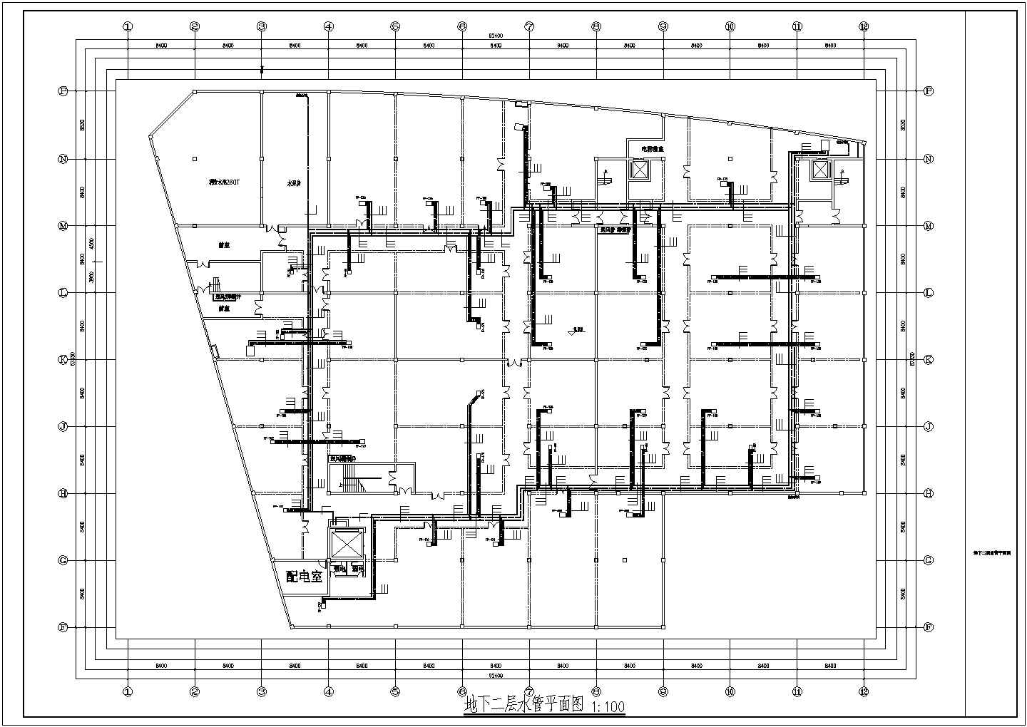 双辽市某建材商贸城空调系统全套设计施工CAD图纸
