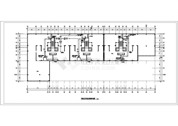 丽水市区某高层商业楼综合采暖通风及防排烟系统设计施工CAD图纸-图一
