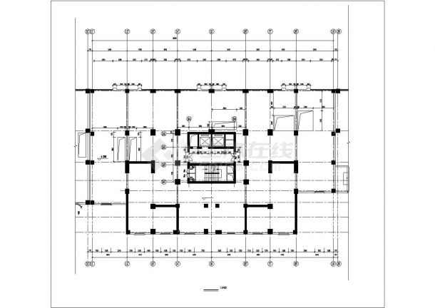 常州市钟楼区某临街18+1层框剪结构商住楼建筑设计CAD图纸（1-2层商用）-图一