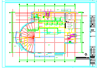 [南京]某物流中心海关大厅空调cad设计施工图-图二