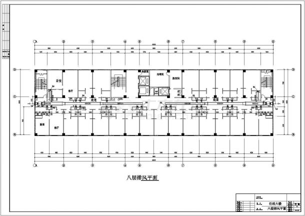 小高层行政大楼空调工程CAD图纸-图二
