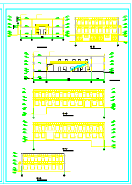 [西藏]某二层小型诊所建筑方案cad设计图纸-图一