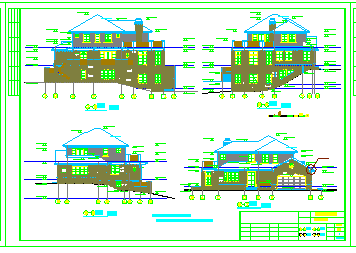 [香格里拉]某二层别墅建筑cad设计图纸-图一