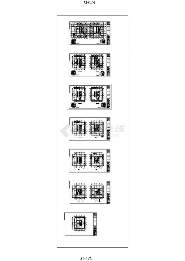 [施工图][甘肃]超高层甲级写字楼暖通全系统设计施工图（冷热源设计）-图一