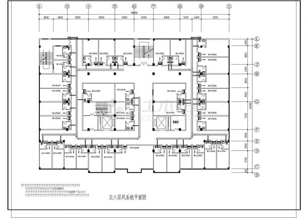 [广东]小高层医院医疗建筑中央空调系统设计暖通施工图-图一