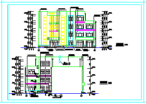 [张家口]某四层防疫站建筑cad设计施工图纸-图一