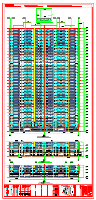 [长沙]知名地产塔式住宅楼建筑cad设计施工图（含节能计算书）-图二