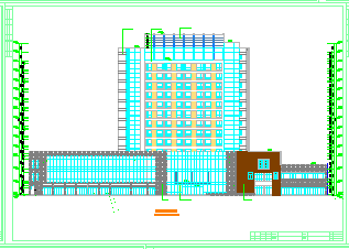 [浙江]某十四层酒店式公寓建筑cad设计施工图纸