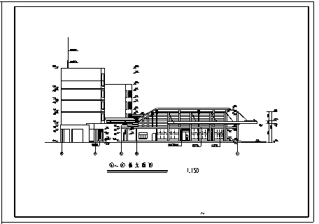 客运站设计_4000平方米某市四层汽车客运站全套建筑施工cad图纸-图二
