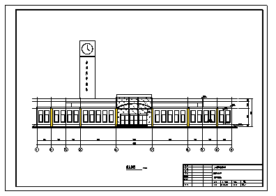 客运站设计_某城市一层南站汽车客运站施工cad图纸-图一