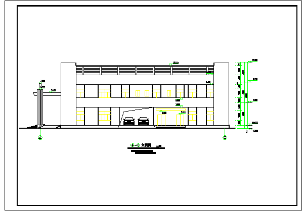某地区办公楼建筑cad设计全套施工图_图1