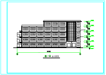 某地区多层居住楼建筑cad设计施工图-图二