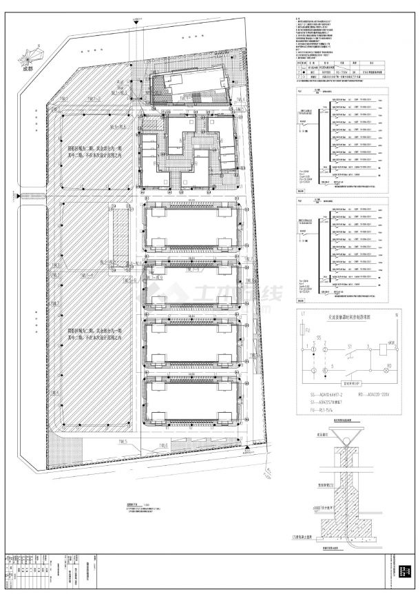 新兴工业园标准厂房项目设计说明及总图LF-E-总图路灯CAD图.dwg-图一