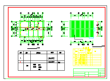 某钢结构小饭店建筑结构cad设计施工图_图1